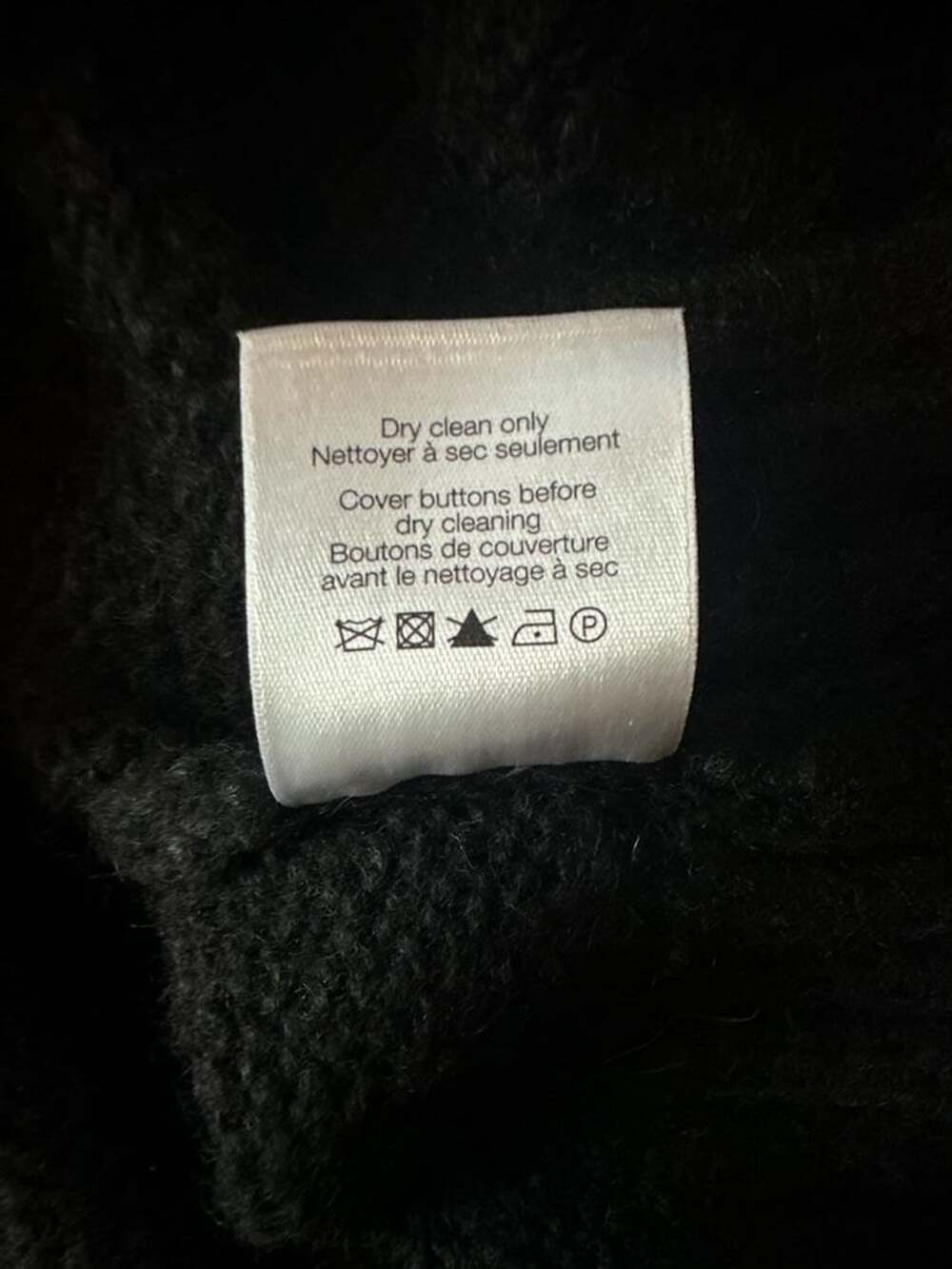 Veronica Beard Black Alpaca Merino Wool Embellished Button Sweater Size S - Picture 8 of 13